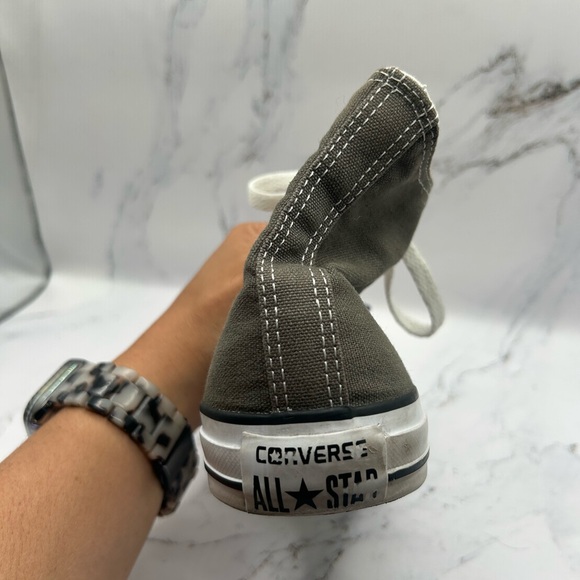 Converse All Star High Tops Gray White Men’s 6 Women’s 8 Classic Sneakers - Picture 9 of 14